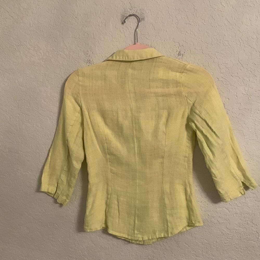 Zara Basic Linen Blazer Size 5 - Picture 2 of 8